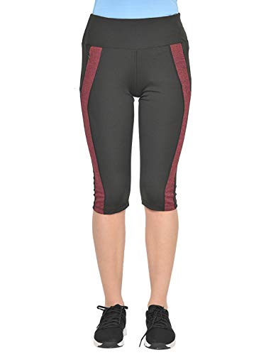 Image of CHKOKKO Women's Skinny Fit Polyester Workout Capri