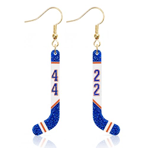 Campus Merch Ice Hockey Stick Dangle Earrings for Women