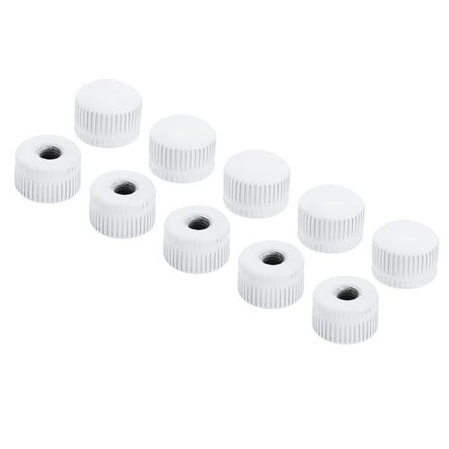 Écrous à tête bombée M5 PATIKIL blancs pour finition de luminaire x25