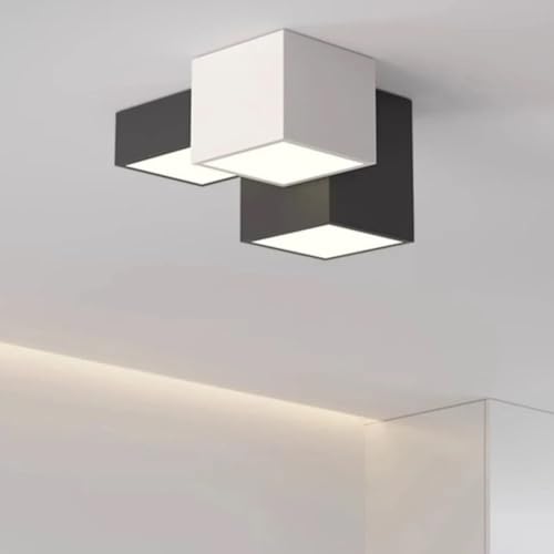 Plafonnier LED moderne pour chalet et salon ambiance chaleureuse avec lumière neutre
