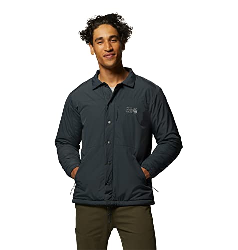 Image of Mountain Hardwear Men's HiCamp Shell Jacket for Hiking, Travel, Camping, and Everyday Wear