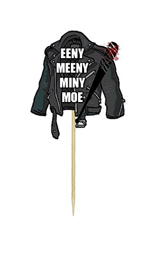 "Negan" Walking Dead Eeny Meeny Theme Cupcake Toppers