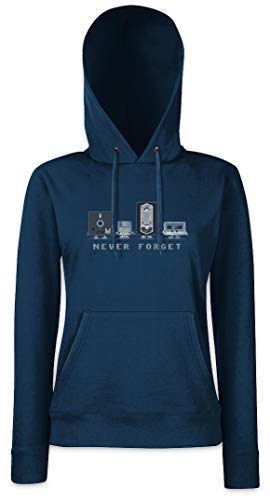Sweat à capuche femme noir à motif rétro Urban Backwoods Never Forget