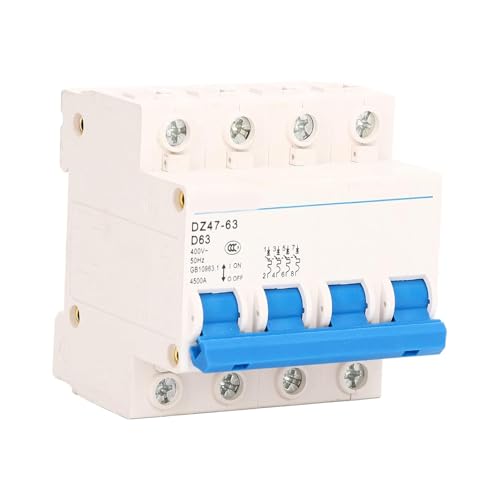 Disyuntor en miniatura 4P e interruptor de protección modular para iluminación en riel DIN 6