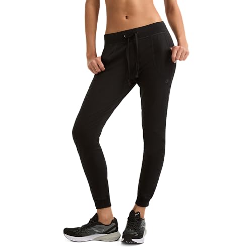 Champion womens Jersey Joggers Leggings, Black, Large US