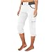 Produktbild TRIGLICOLEUM Meine bestellungen anzeigen Caprihose Damen Sommer 7/8 Hose Baumwolle Arbeitshose Hohe Taille Sommerhose Einfarbig Sporthose Regular Fit Caprihose Freizeithose Jogginghose mit Taschen