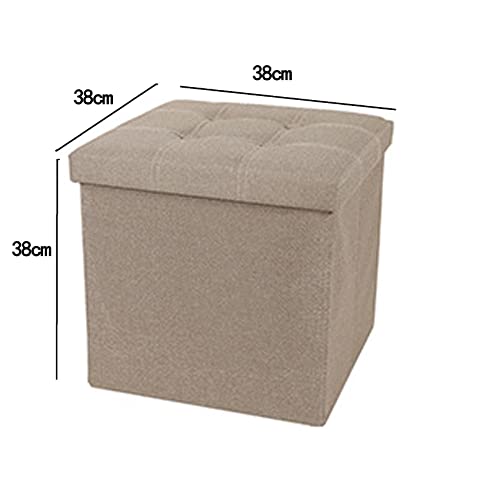 Repose-pieds pliable rectangulaire lin et coton de qualité - 3