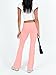 SVALIY Womens Flare Leggings Yoga Pants Women Fold Over Bootcut Lounge Workout Pant Pink XS 34