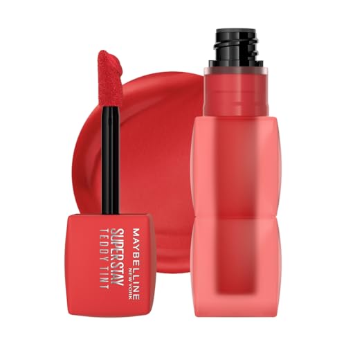 Maybelline Tinta para labios Super Stay Teddy Tint Tono Coquettish, 4.2ml -...