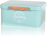 Dryer Sheet Holder Dispenser Container with Hinged Lid, Metal Dryer Sheet Holder for Laundry Room, Modern Laundry Dryer Sheet Dispenser for Laundry Room Decor, Fabric Softener Dispenser,Green