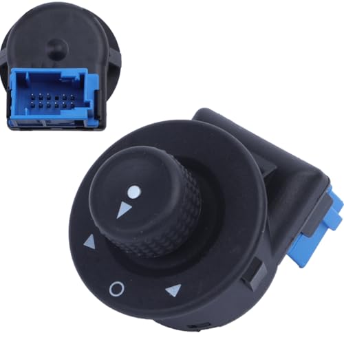 YAOPEI Bouton Réglage Rétroviseurs Prise Bleue pour Citroen Berlingo C2 C3 C6 C-Elysee Xsara Peugeot 1007 Partner 1855.26 6545.KS 6545KS