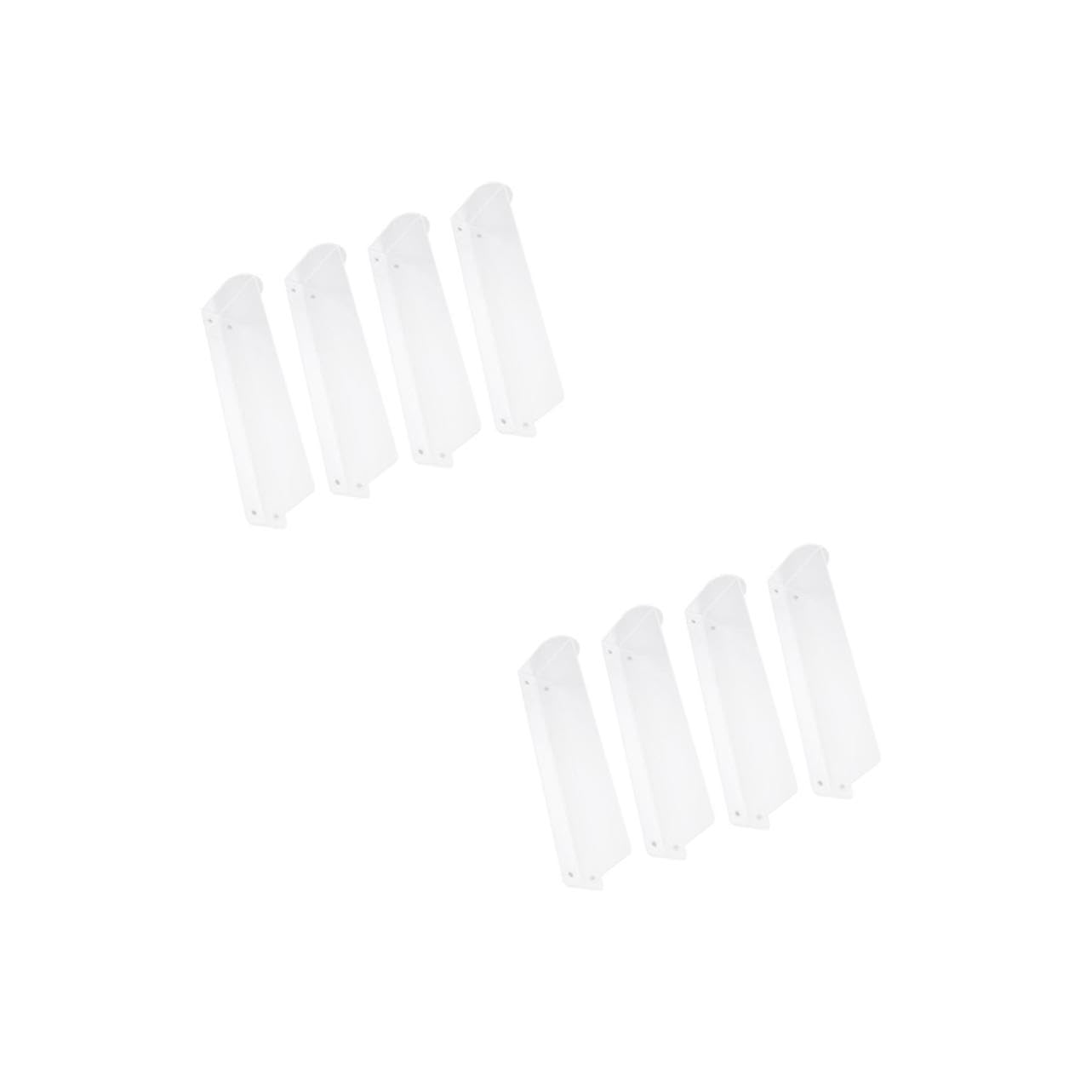 Luxshiny 2sets Supermarket Shelf Dividers Classification Baffles for Store Organization Racks for Supermarkets Food Stores and Shopping Malls 4pcs*2