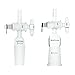 Chemglass AF-0505-11 Series AF-0505 Adapter, Airfree, Schlenk, Inlet, 2 mm Glass Stopcock, 14/20 Outer Joint