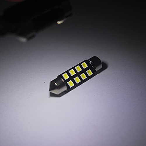 Yoper YOPER-KIT32-T10 DA28 DA31 DA41 Led Bulbs Light Car Kit Set T10 28Mm 31Mm 42Mm Festoon Replacement For Interior Dome Map Door Trunk Courtesy White Package 32 Pieces thumb #4