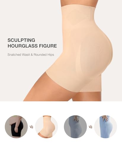 Lover-Beauty Butt Lifting Shorts for Women Tummy Control Shapewear Shorts High Waisted Body Shaper2