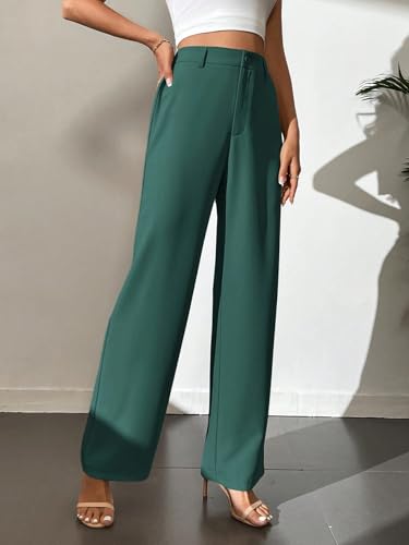 Image of Elendra Women Lycra - Bootcut Trousers Pant Wide Leg