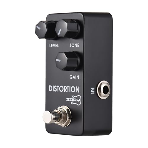 Pédale de distorsion guitare zory élimine la perte de signal avec vrai teinter de niveau