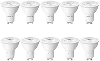 Lepro GU10 LED Bulbs, Warm White 2700K, 4W 345lm, 36° Narrow Beam, 50W GU10 Halogen Spotlight Bulb Equivalent, Spot Light Bulbs for Recessed and Track Lighting, Non-dimmable, Pack of 10