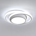 DELIPOP Modern LED Ceiling Light, 32W 2880LM Round Small Ceiling Lamp, (Cool White, 6500K) Aluminum Close to Ceiling Light Fixture for Hallway, Aisle, Corridor, Bedroom, Kitchen