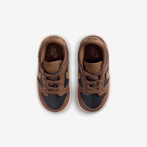 Nike Dunk Low Baby/Toddler Shoes (Black/Cacao Wow/Coconut Milk/British Tan)4