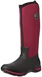 Hoher schlankmachender Look. Muck Damen Boots Arctic Adventure Stiefel, Schwarz (Black/Maroon), 36 EU (3 UK)