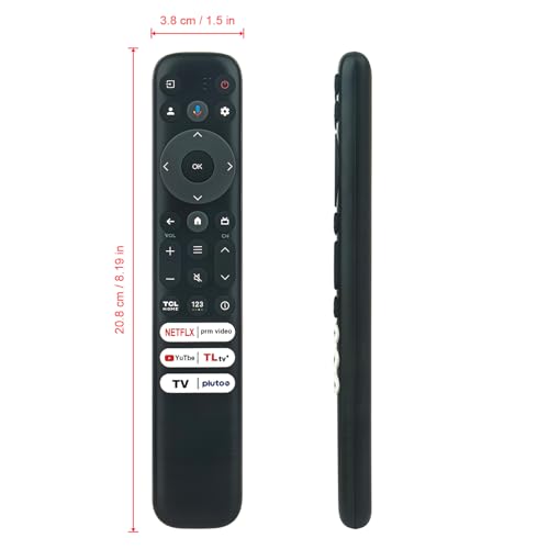 VINABTY RC813 FMBG Replacement Voice Remote Compatible with TCL TV 55Q650G 98S550G 65QM850G 43S450G 50S450G 55S450G 85S450G 75Q650G 65Q650G 85Q650G 85Q750G 75QM850G 85QM850G 98QM850G 32S350G 40S350G - Image 2