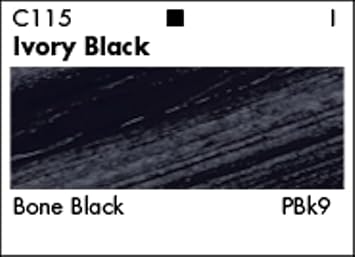 Grumbacher Academy Acrylic Paint, Gloss, 90ml/3 oz Metal Tube, Ivory Black