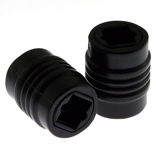 Adaptador Acoplador Óptico E-outstanding 2PCS Negro miniatura 2