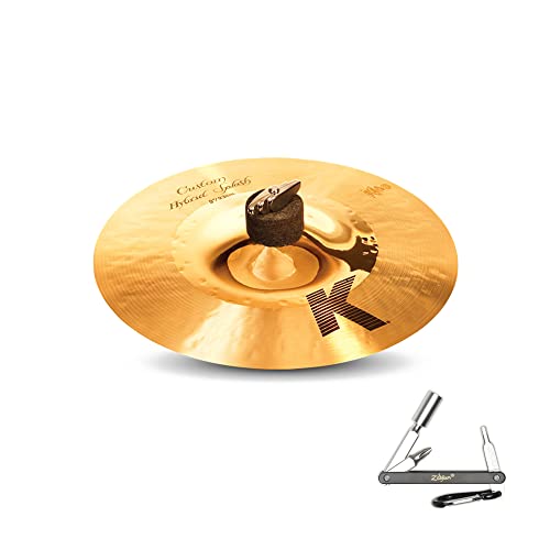 Avedis Zildjian Company K1209 9 Inch K Custom Hybrid Splash Drumset Cast Bronze Cymbal With Zkey #TOP22