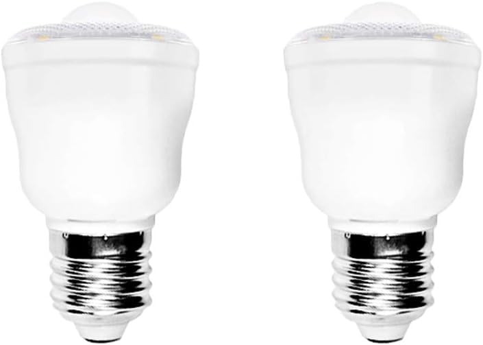 Aiwerttes E27 3W LED Lights Indoor,PIR Motion Sensor LED Bulb,Equivalent 30W,2 Pack Smart Motion Light Bulbs with E27 Edison Screw for Garage Corridor Basement(Warm White)