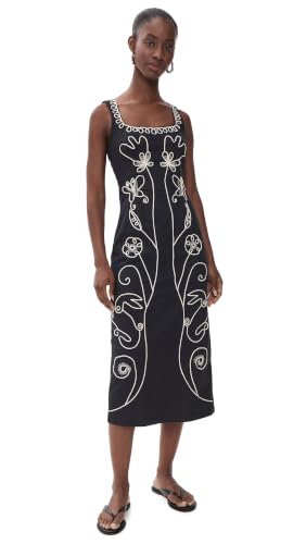 Cleobella Women's Ruxandra Midi Dress, Black, XL