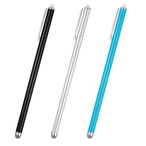 JIEYAO 3 Pcs Stylus Pens for Touch Screens, Universal Stylus Pen High Sensitivity Touchscreen Pen Large Stylus Pen Compatible with Phone Tablets(Black+Silver+Blue) JIEYAO 3 Pcs Stylus Pens for Touch Screens, Universal Stylus Pen High Sensitivity Touchscreen Pen Large Stylus Pen Compatible with Phone Tablets(Black+Silver+Blue)