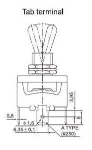 Toggle Switch, On-Off-On, Heavy Duty For Auto, Rv, Truck, Boat, Aircraft And Utility Uses #TOP3