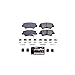 Power Stop Z23-1445 Rear Z23 Evolution Sport Carbon Fiber Infused Ceramic Brake Pads with Hardware