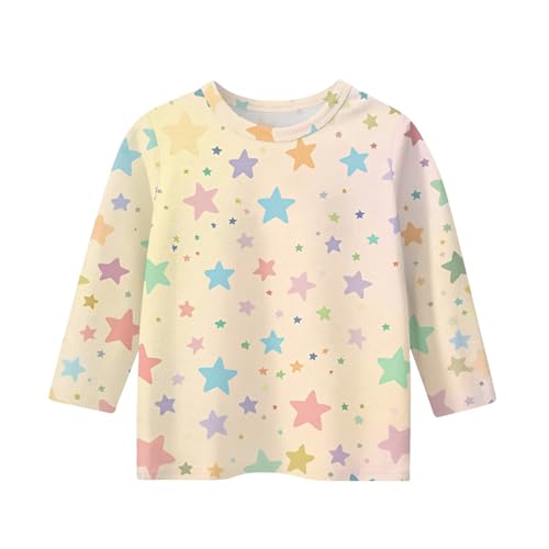 Shirts for Teens Girls 3/4 Length Sleeve Casual Clothes Fall Round Neck Tops Stylish 1/2 Sleeve Cute Shirts 3-14 Years3