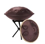 【Construction durable】 : tambour handpan fabriqué en acier titane de qualité supérieure. Des processus avancés de nitruration et de trempe garantissent une dureté et une résistance à l’usure exceptionnelles. Le corps du tambour est constitué de deux demi-coquilles embouties avec un intérieur creux, alliant esthétique et durabilité ;