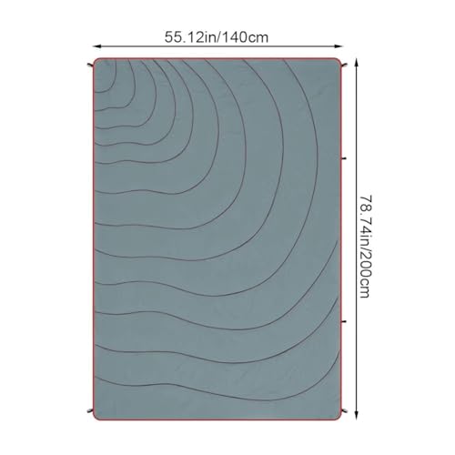 Couverture de camping imperméable et jeté thermique léger pour randonnée - 3