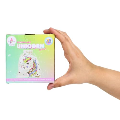 Image of Kalakaram Mini DIY Sequin Art Pouch Making Craft Kit | DIY on the go | Perfect for Gifting | Birthday Gifting | Return Gift for Parties | Kids Aged 4,5,6,7