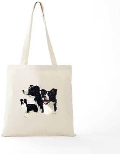 Miniatura 5 de CafePress Border Collie - Bolsa de lona natural, bolsa de compras reutilizable