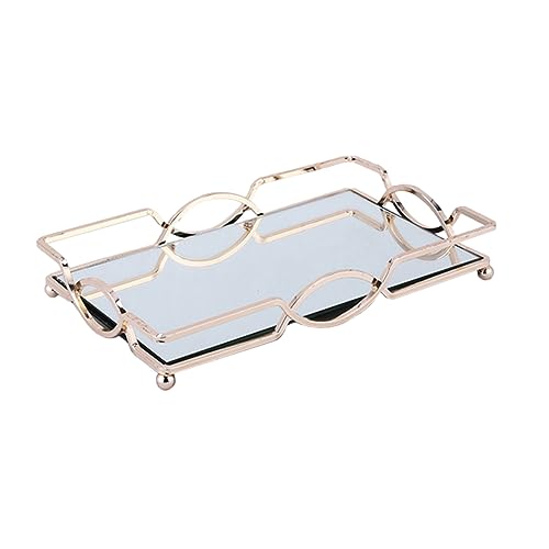 VILLFUL 1pièce Plateau De Rangement Cosmétique Miroir Organisateur De Bijoux Et Accessoires Style Nordique