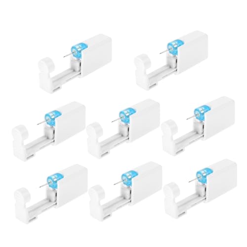 FOMIYES Automatic Ear Piercing System 8pcs Stainless Steel Earring Connectors for Painless Piercing
