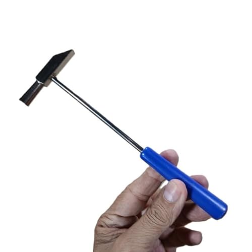 Martelinho de Ourives para Artesanato e Bijuteria, 20cm, Alumínio com Cabo ABS, 60g, Azul