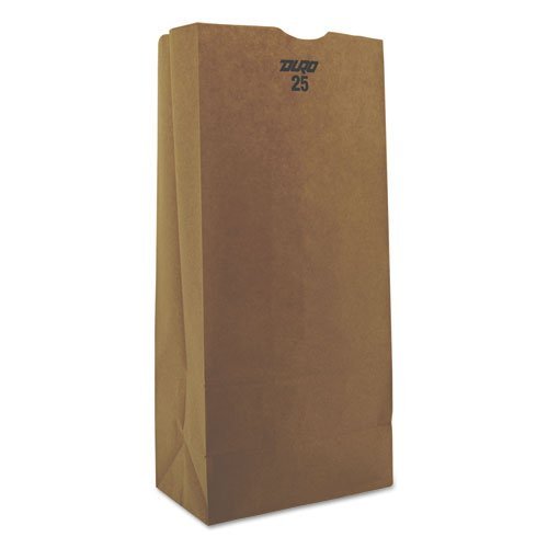 BAGGK25500 25# Paper Bag, 40-Pound Basis Weight, Brown Kraft, 8-1/4 x 15-7/8, 500-Bundle