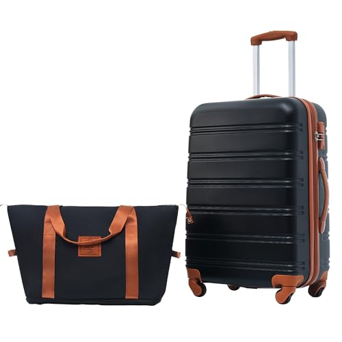Hardshell Luggage Sets 24inches + Bag Spinner Suitcase with TSA Lock Lightweight