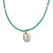 Produktbild Holibanna Natürliche Muschelschale Halskette Boho Style Handgemacht Halsschmuck Blau Choker Halskette Für