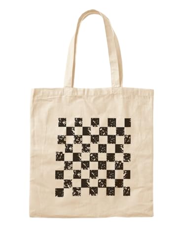 Sac fourre-tout usé à carreaux grand format cabas vintage femme et homme