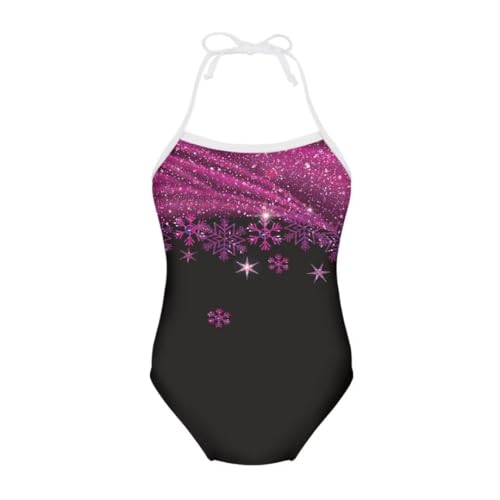 Image of Girl Funny Cute Beach Sport Halter One Piece Swimsuit Bathing Suit for 3-10 Year