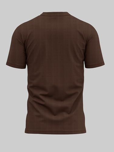 Image of Noble Monk Men's Regular Fit Band Neck T-Shirt | Half Sleeve | Casual T-Shirt