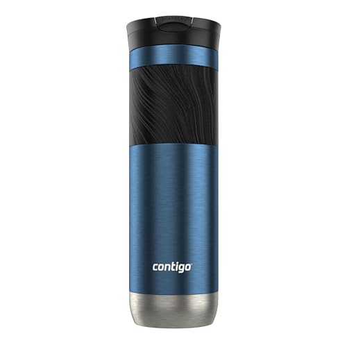 Comparison: Best Contigo Ceramic 2 Contigo Byron 2.0 Stainless Steel Travel Mug with SNAPSEAL™ Lid and Grip 24 oz Blueberry
