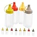 SECFOU 12pieza Botellas De Condimentos Exprimibles Dispensadores De Salsa y Aderezos Transparentes Para Cocina Para Ketchup Mostaza y Miel De Imagen de SECFOU 12pieza Botellas De Condimentos Exprimibles Dispensadores De Salsa y Aderezos Transparentes Para Cocina Para Ketchup Mostaza y Miel De
